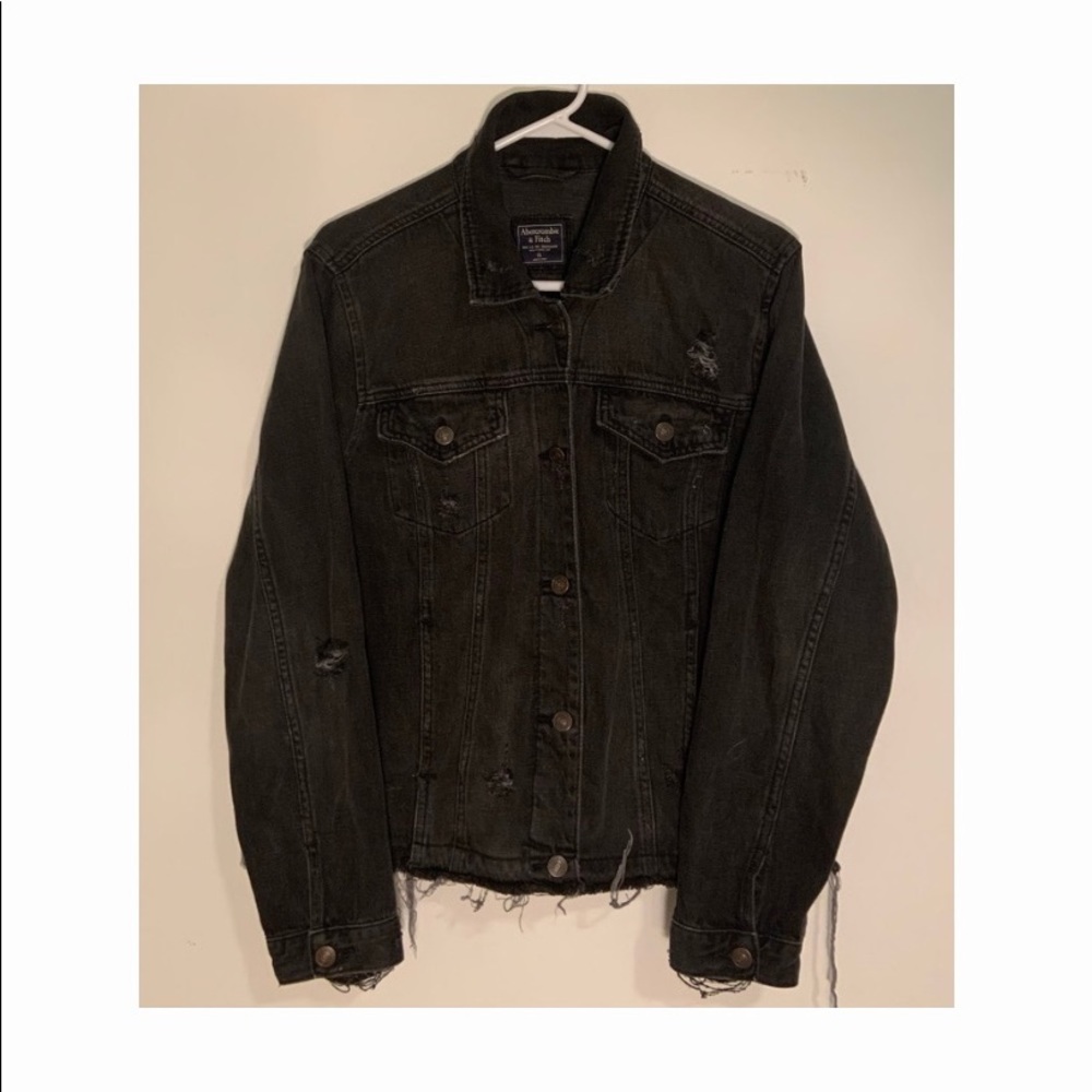 Black Jean Jacket | XL | Abercrombie & Fitch